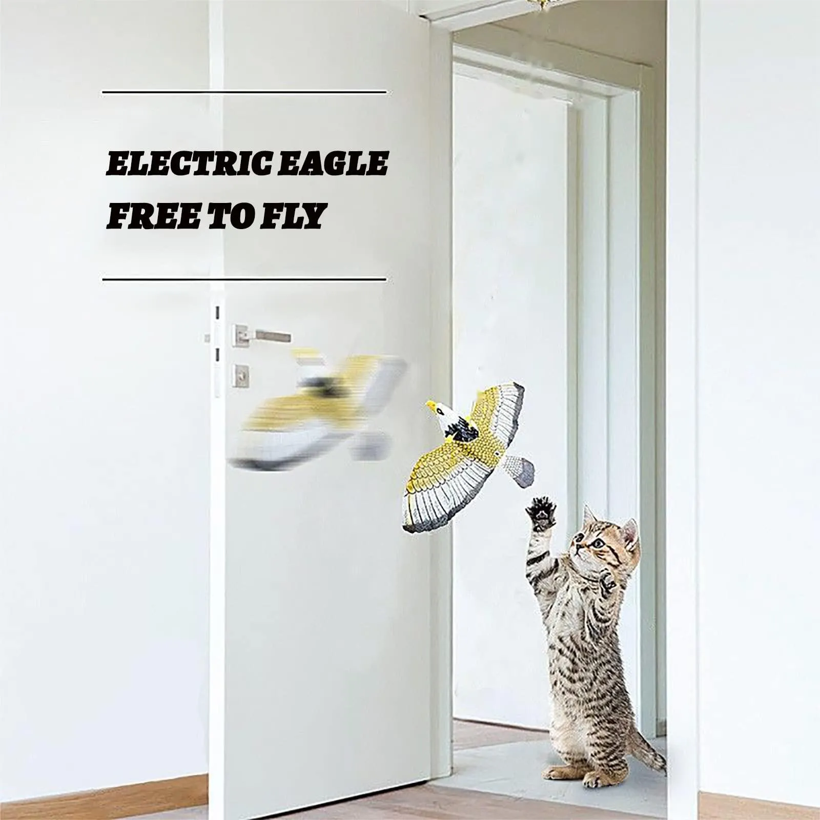49% OFF - Automatic Moving Simulation Bird Interactive Cat Toy for Indoor Cats
