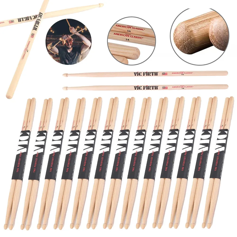 5A / 7A Jazz Drumsticks 1 / 5 / 10 Pairs