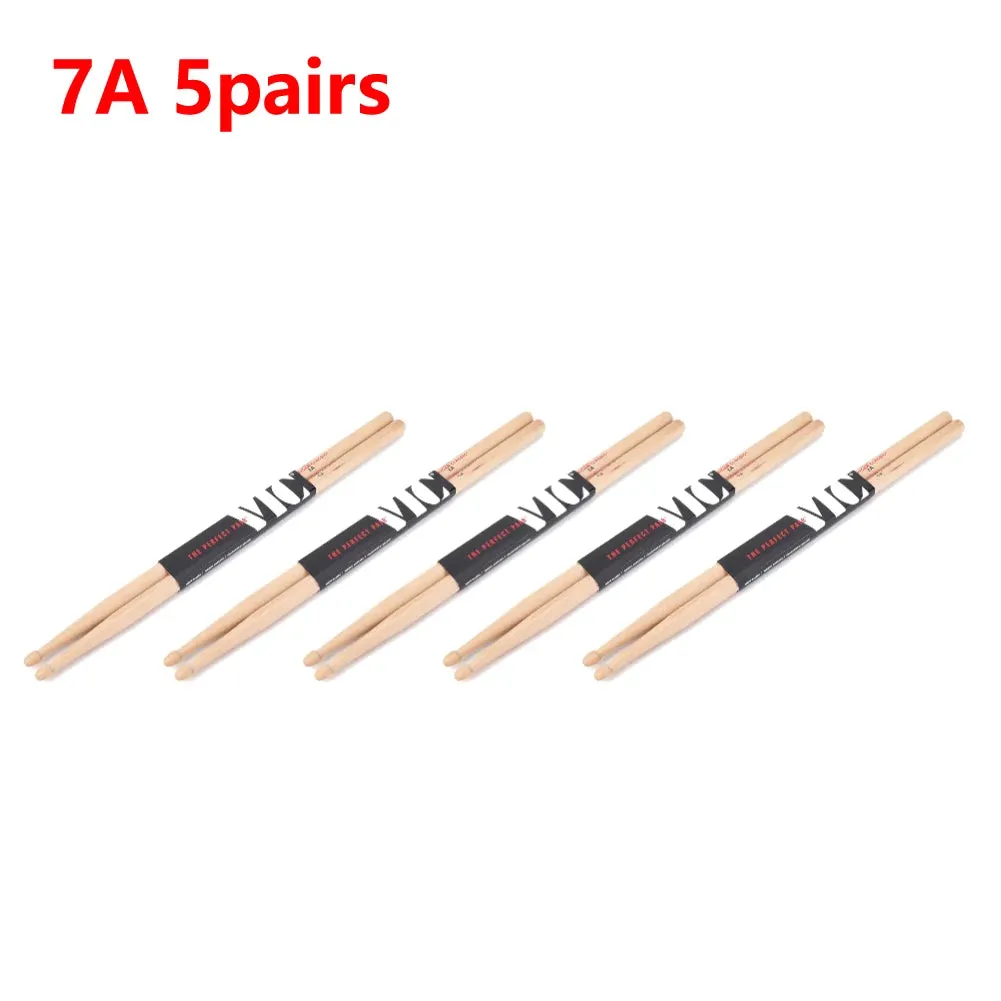 5A / 7A Jazz Drumsticks 1 / 5 / 10 Pairs