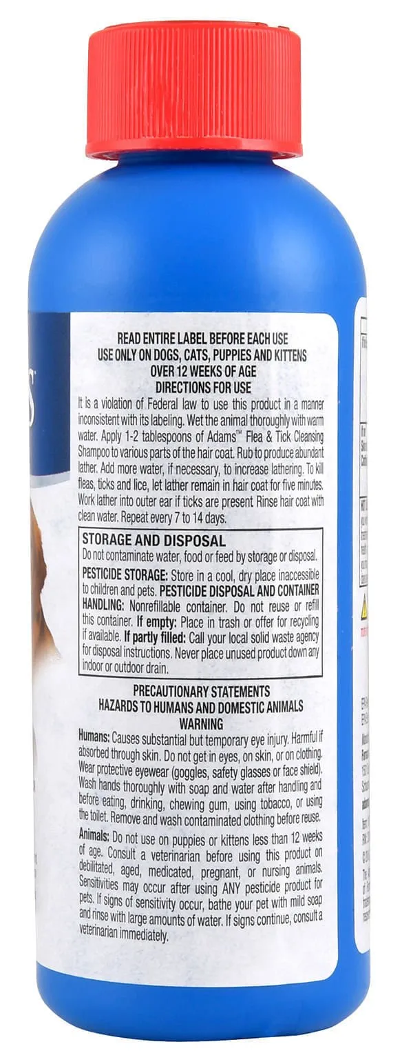 Adams Flea & Tick Cleansing Shampoo