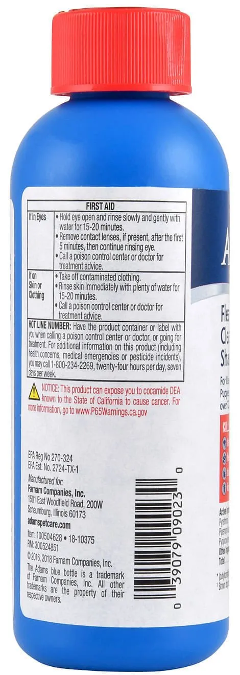 Adams Flea & Tick Cleansing Shampoo