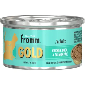 Adult Gold Chicken, Duck, and Salmon Pâté Cat Food 3oz