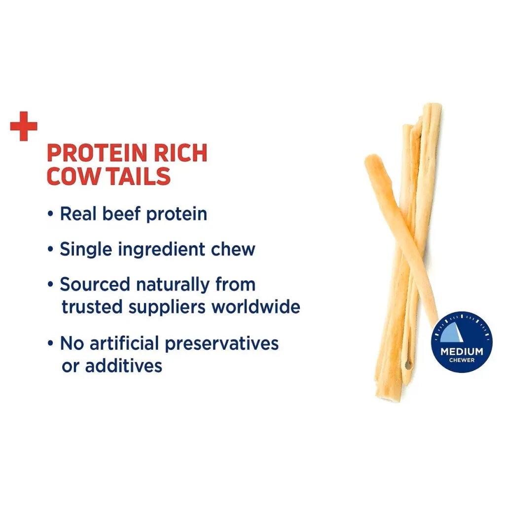 Barkworthies Cow Tails Treats For Dogs (6 oz)