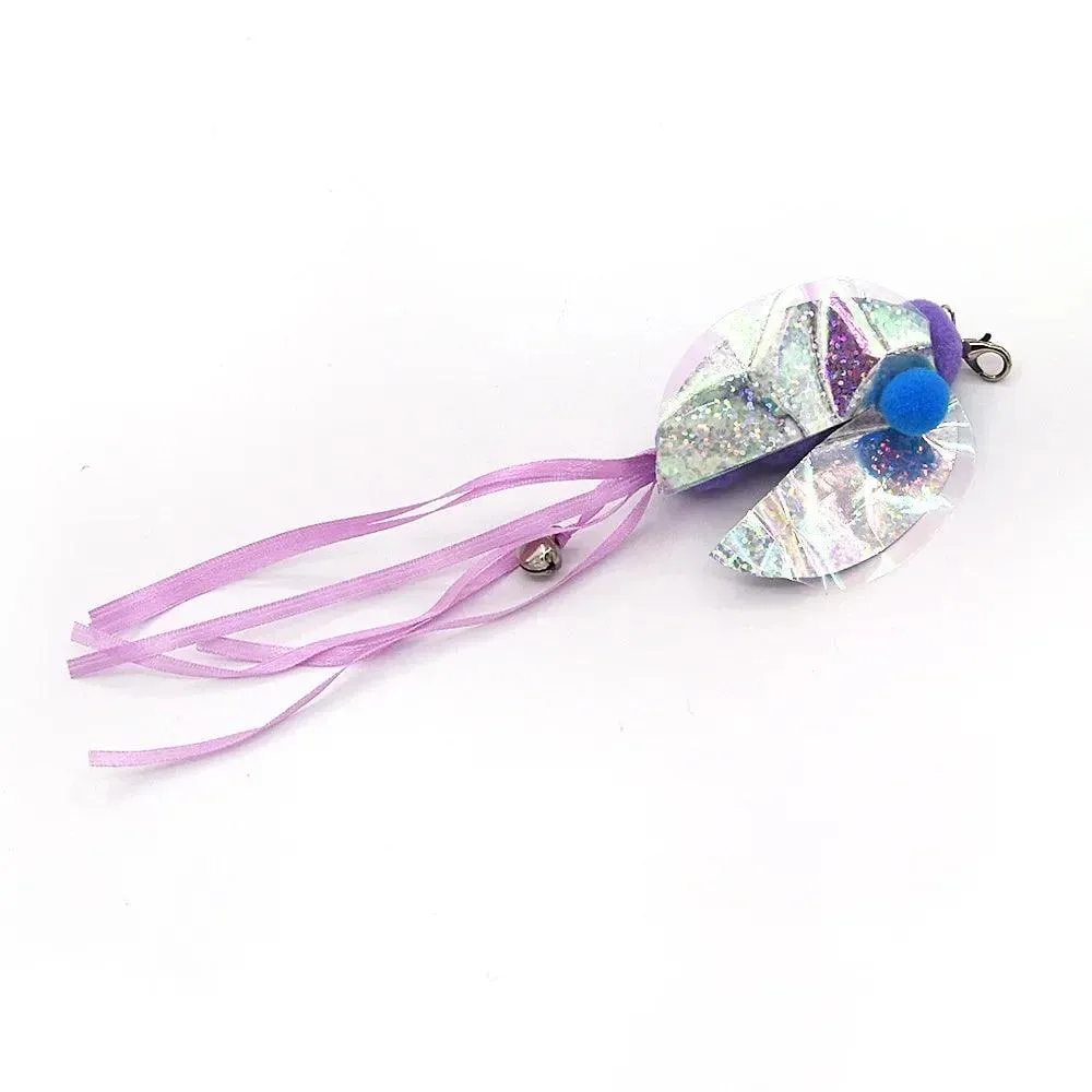 Butterfly Cat Wand Toy: Pole & Attachments