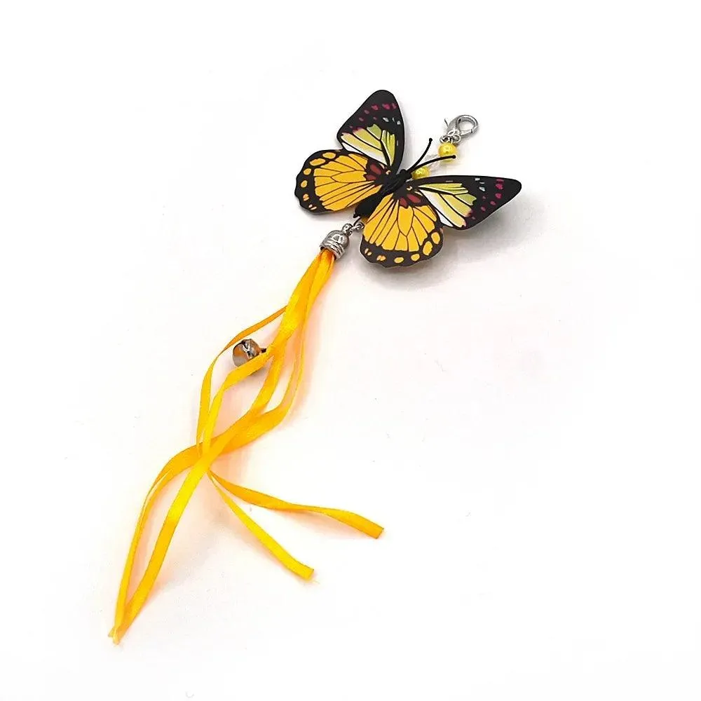 Butterfly Cat Wand Toy: Pole & Attachments