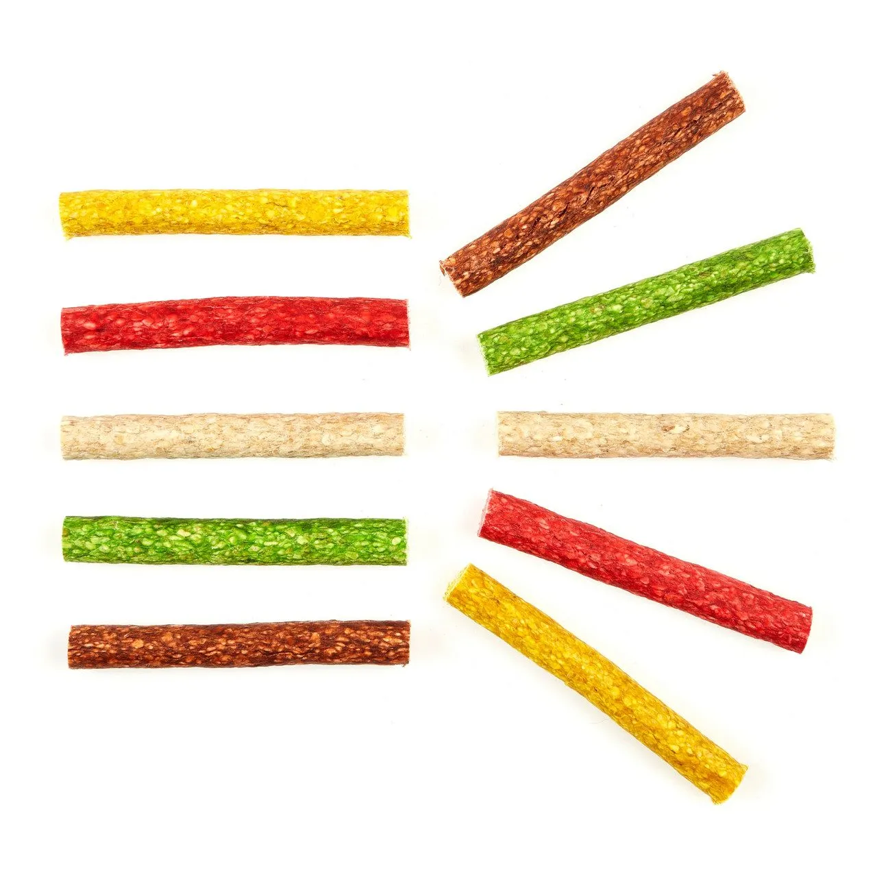 Cheeko Plaque Busters | Munchie Assorted Rawhide Rolls - 50 Pack