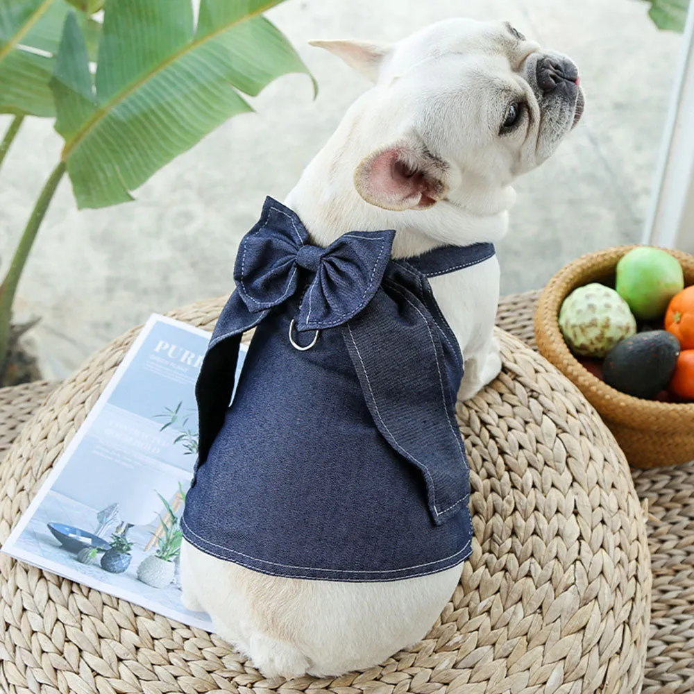Chic Denim Dog Vest Harness