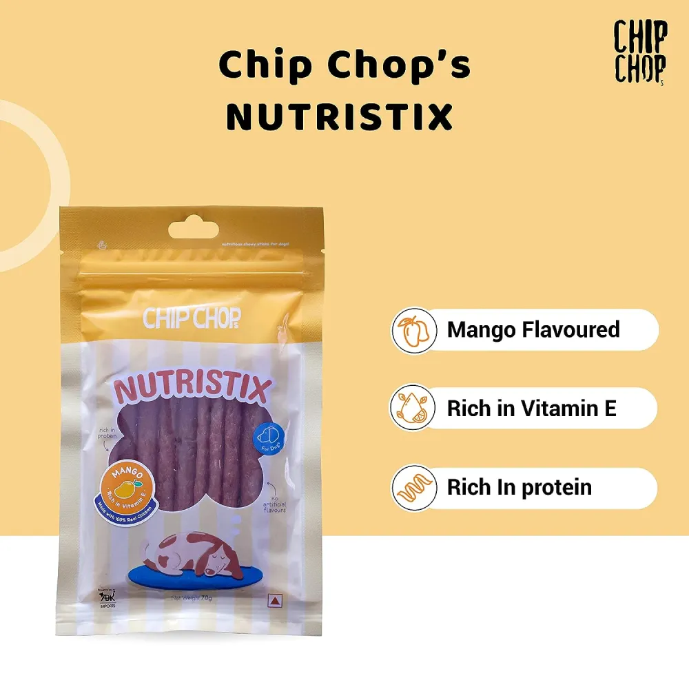 Chip Chops Mango Nutristix Dog Treats