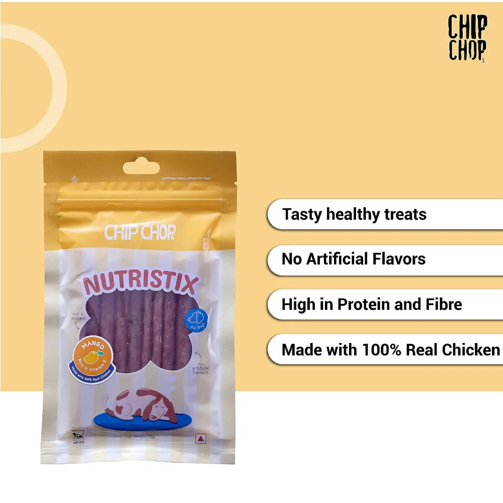 Chip Chops Mango Nutristix Dog Treats