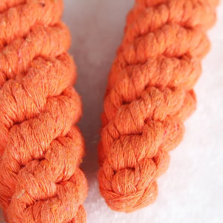 Cotton String Carrot Molar Teeth Cleaning Bite-Resistant Dog Toy