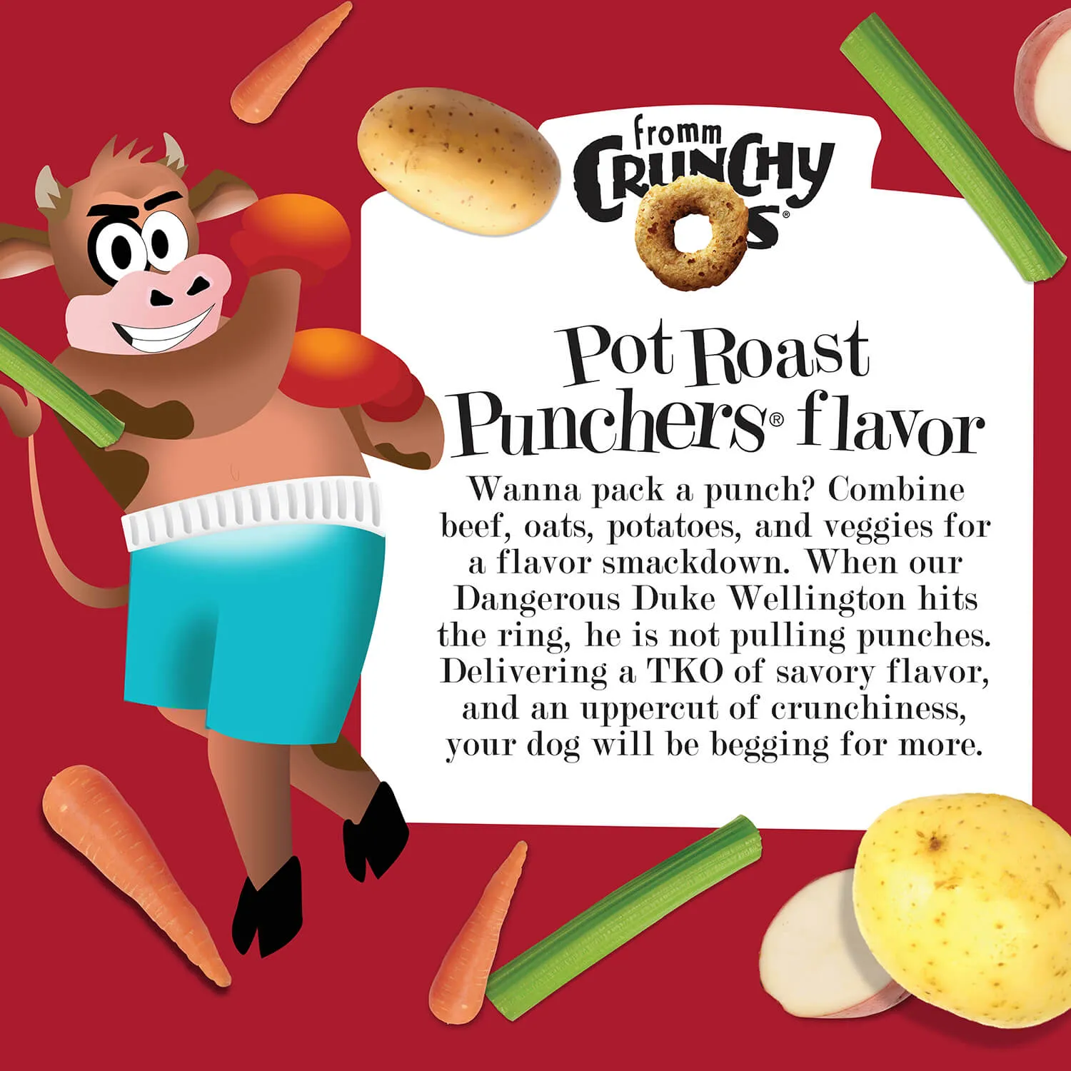 Crunchy O's Pot Roast Punchers Dog Treats from Fromm