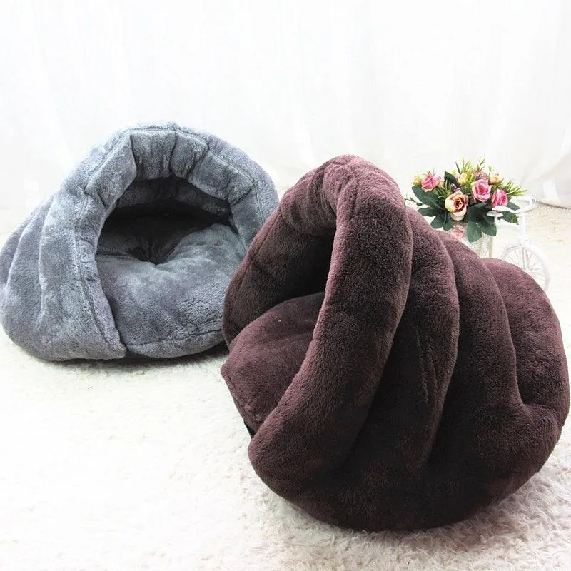Cute Cosy Warm Plush Cat Nest