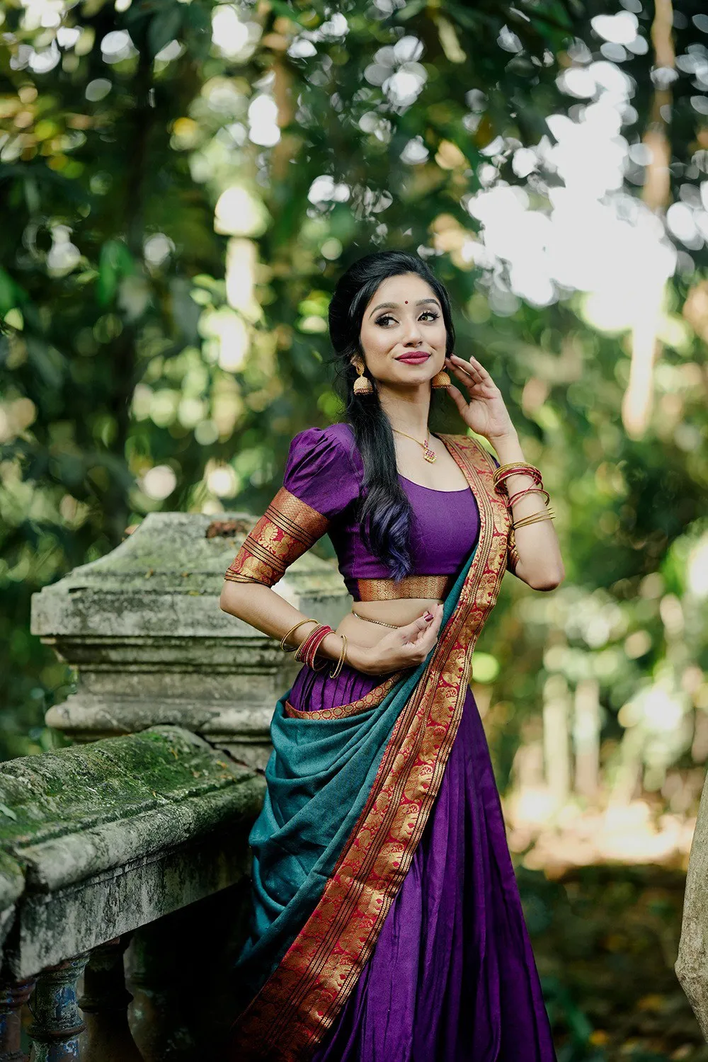 Designer Narayan Pet stunning Lehenga, Blouse, and Dupatta Set