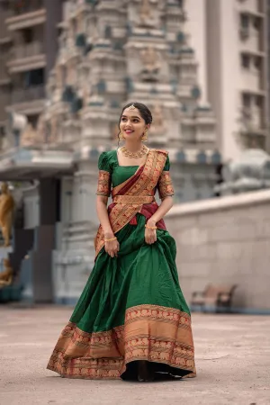 Designer Narayan Pet stunning Lehenga, Blouse, and Dupatta Set