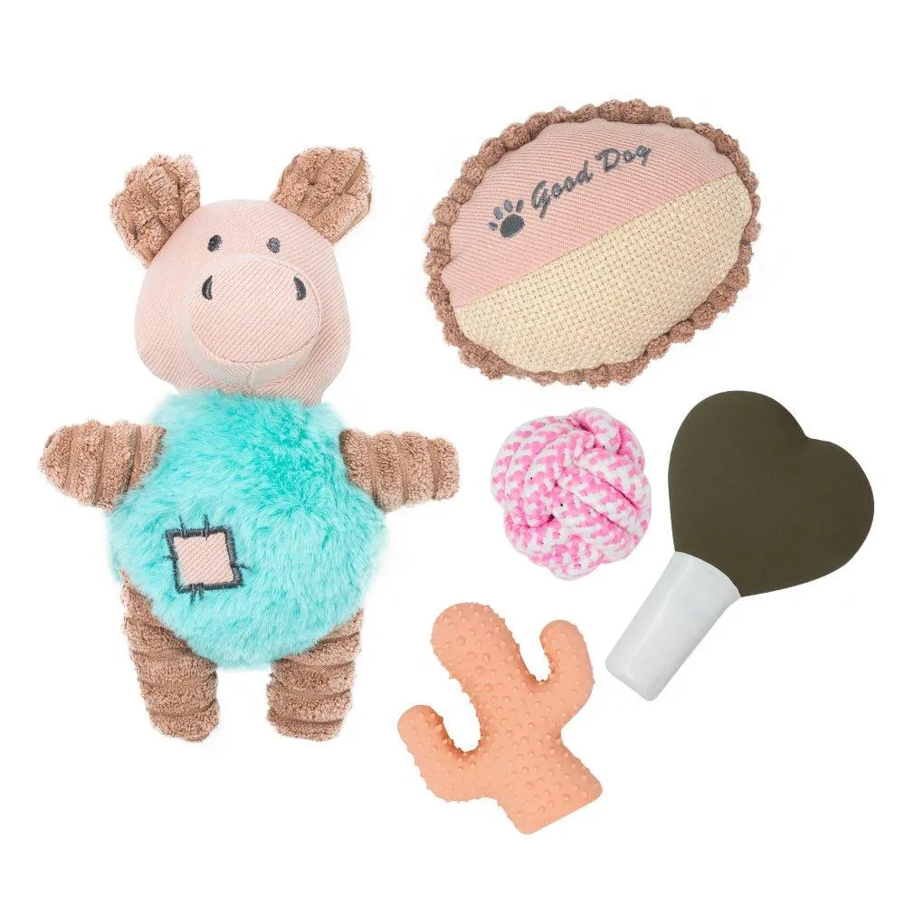 Dog Puppy Gift Set - Rose Pink