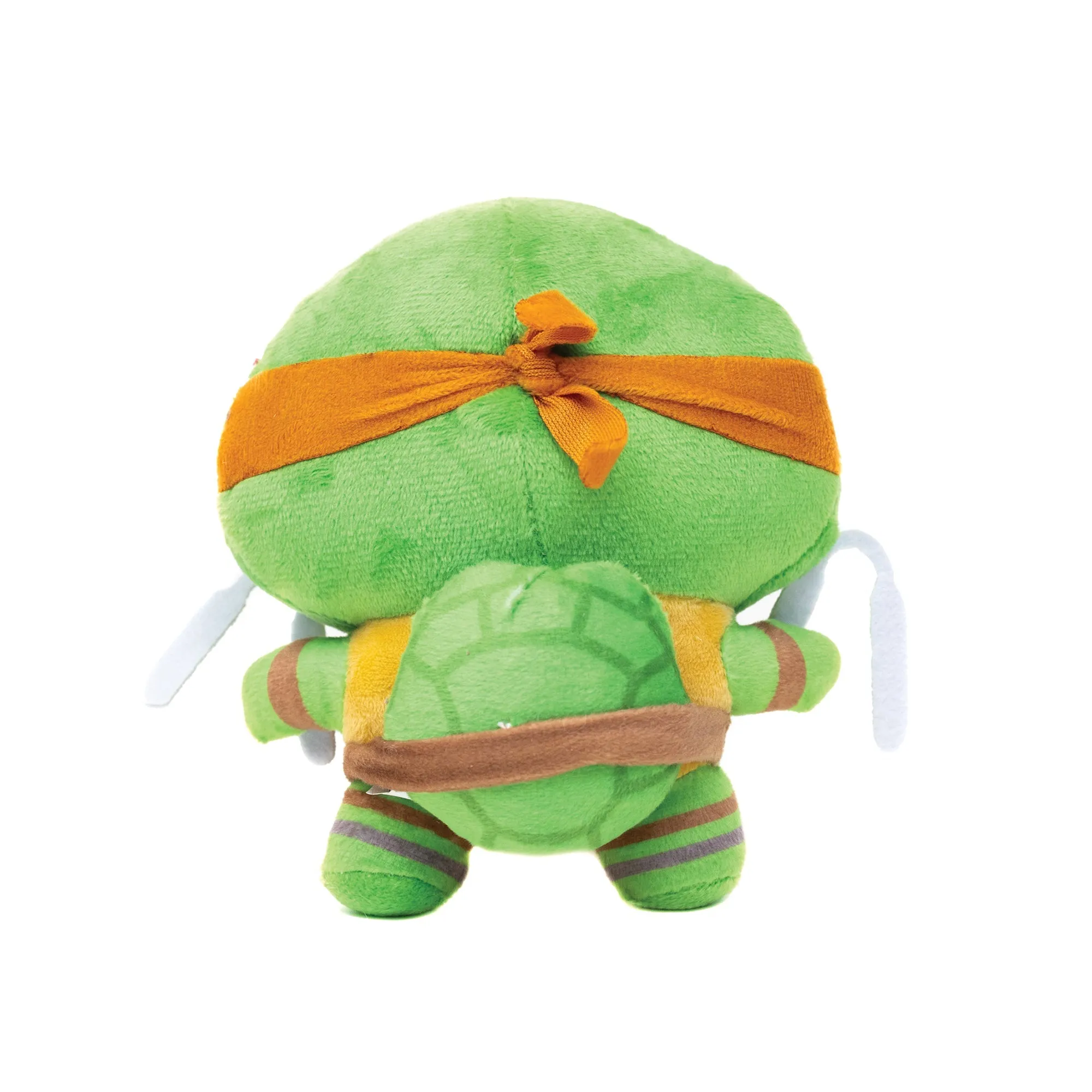 Dog Toy Squeaker Plush - Teenage Mutant Ninja Turtles Michelangelo Full Body Nunchucks Pose Orange by Buckle-Down