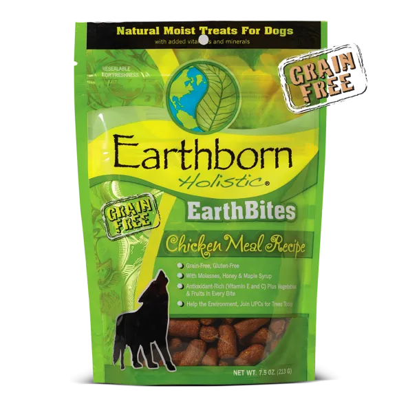 Earthborn Holistic EarthBites Chicken Meal Recipe Dog Treats