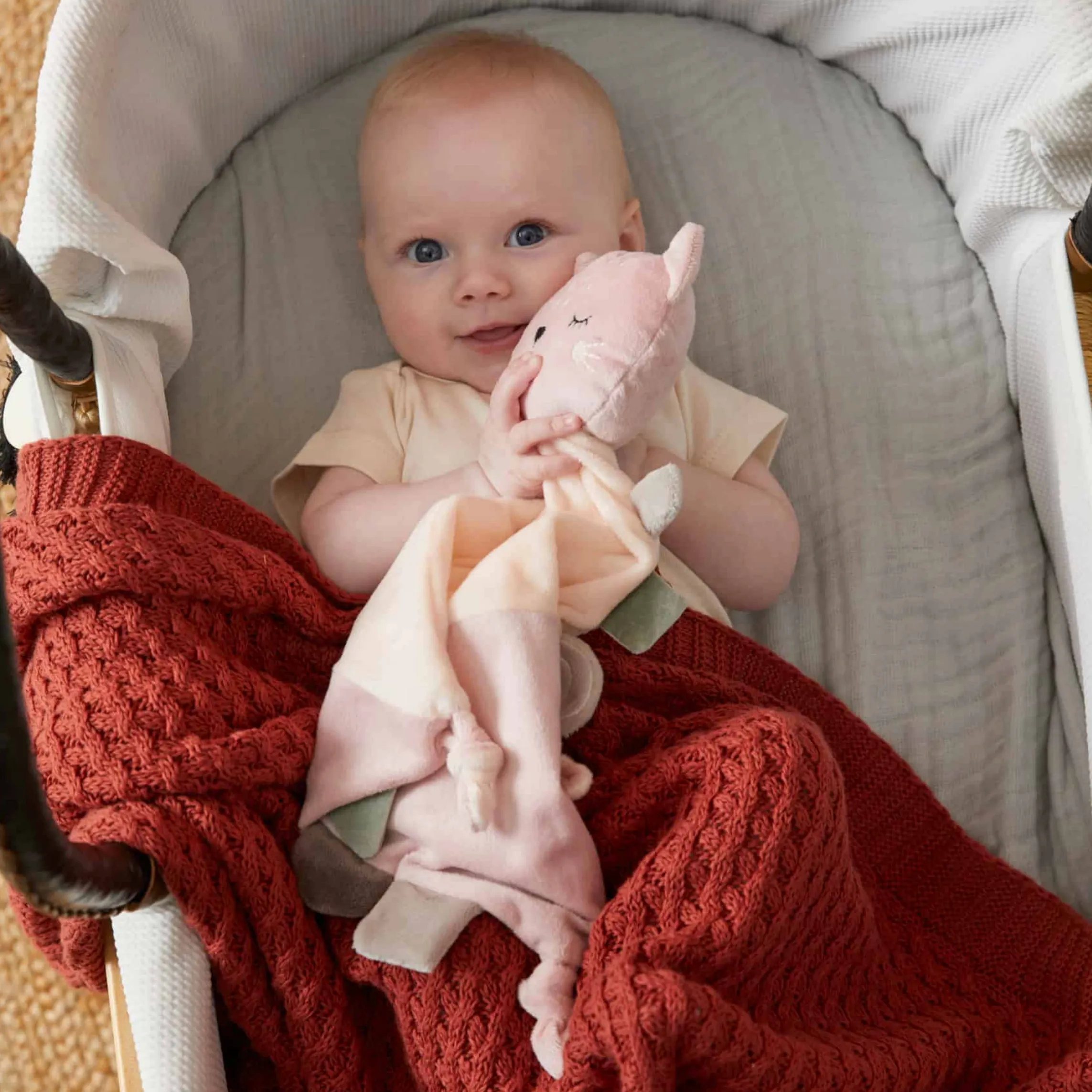 Fleur Cat Plush Baby Comfort Soother Security Blanket