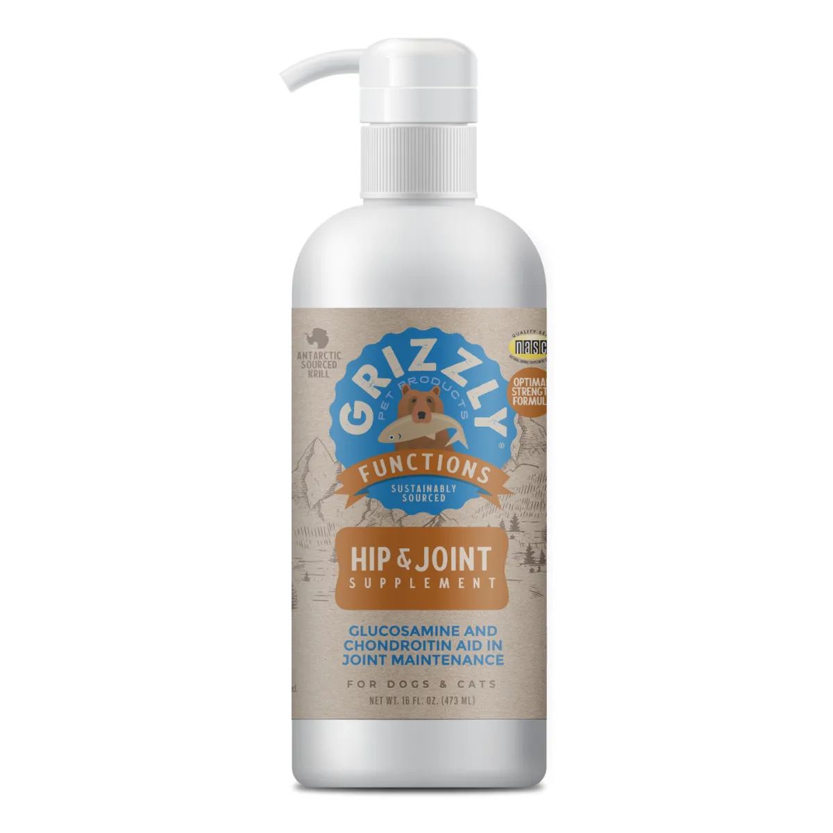 Grizzly Pet Products Joint Aid Liquid For Dogs & Cats 32oz