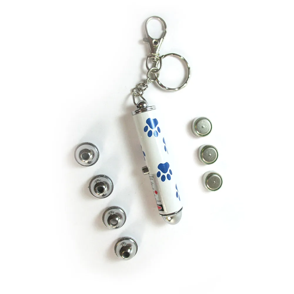 Interactive Laser Light Pointer Pet Cat Chaser Exercise Toy Funny Pen Key Chain