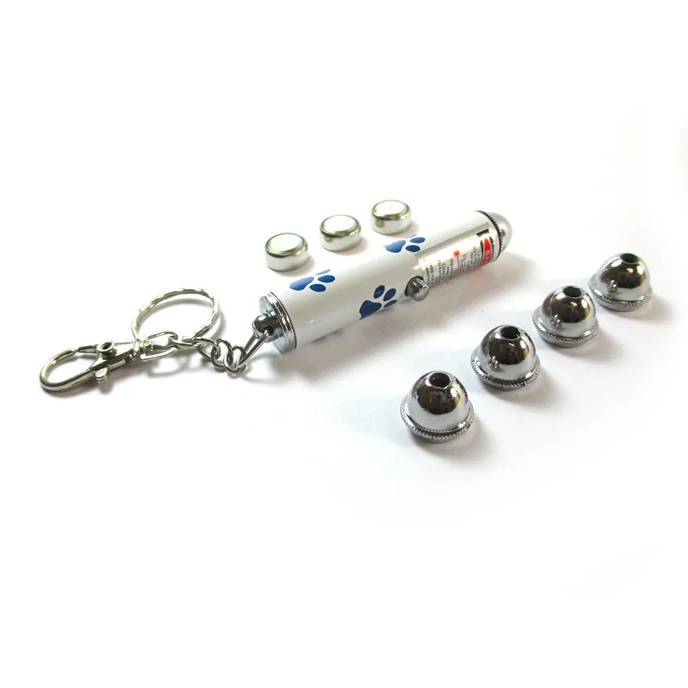 Interactive Laser Light Pointer Pet Cat Chaser Exercise Toy Funny Pen Key Chain