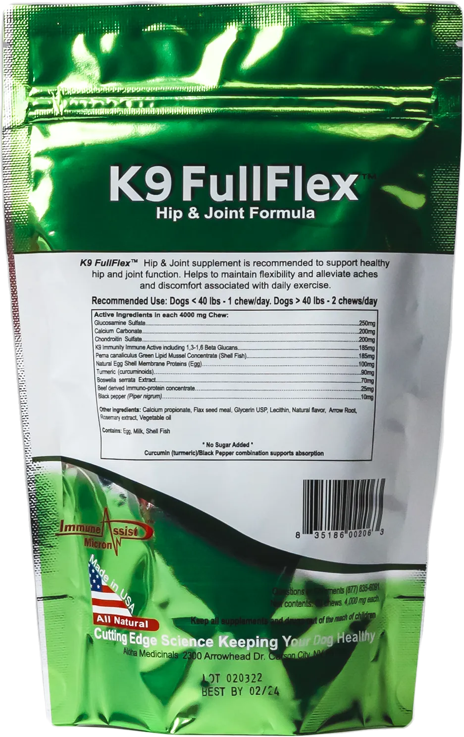 K9 FullFlex™ Professional-strength joint support for dogs