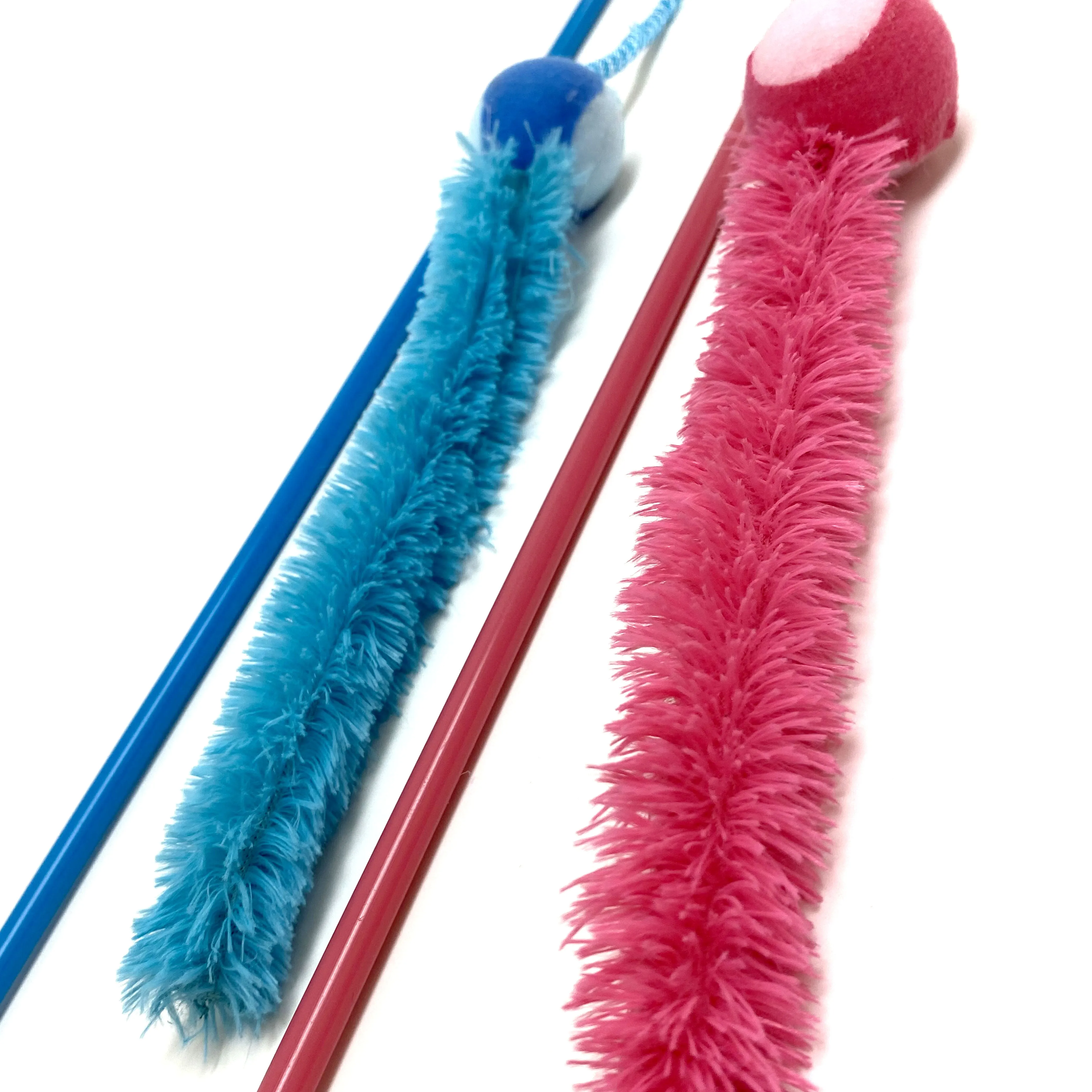 Kitten Toy Cat Wand Teaser Feather Bell Rod Fun Pet Toys Gift Interactive Play