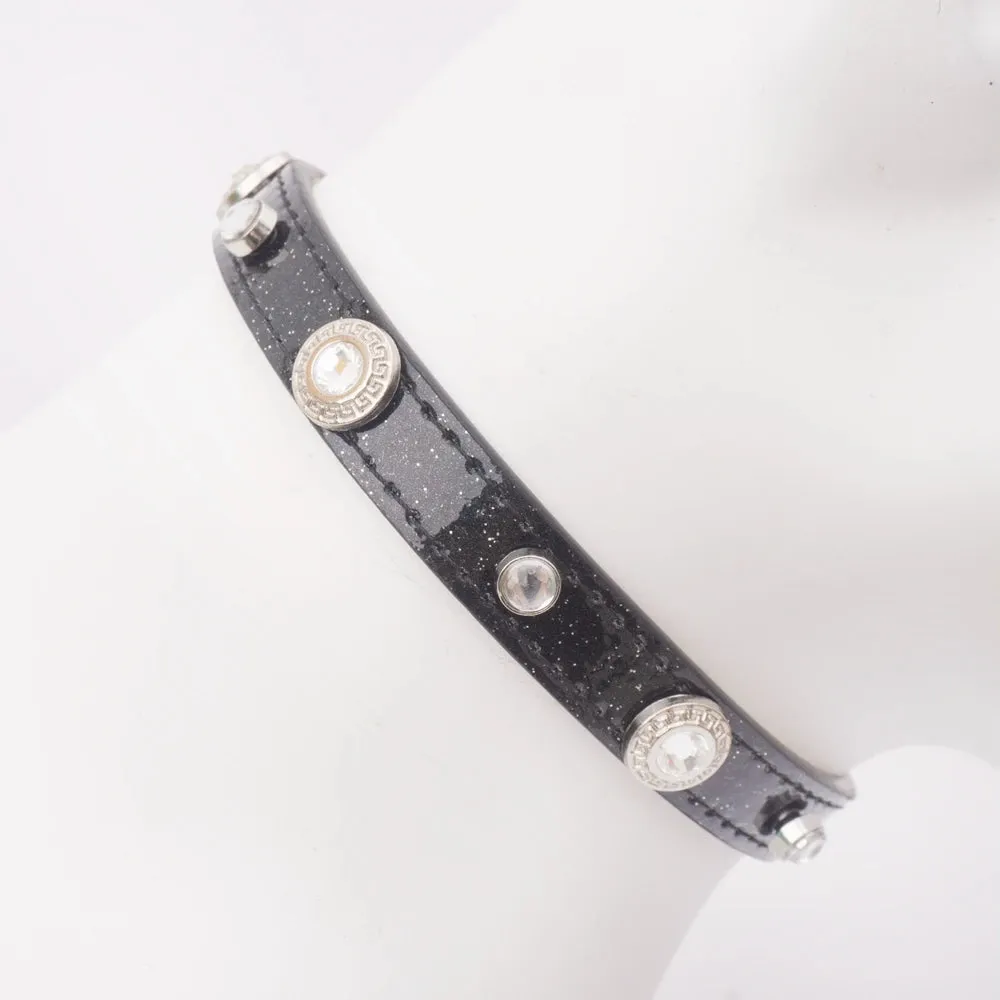 Luxury Adjustable PU Leather Cat and Dog Collar with Lucky Clover Charm
