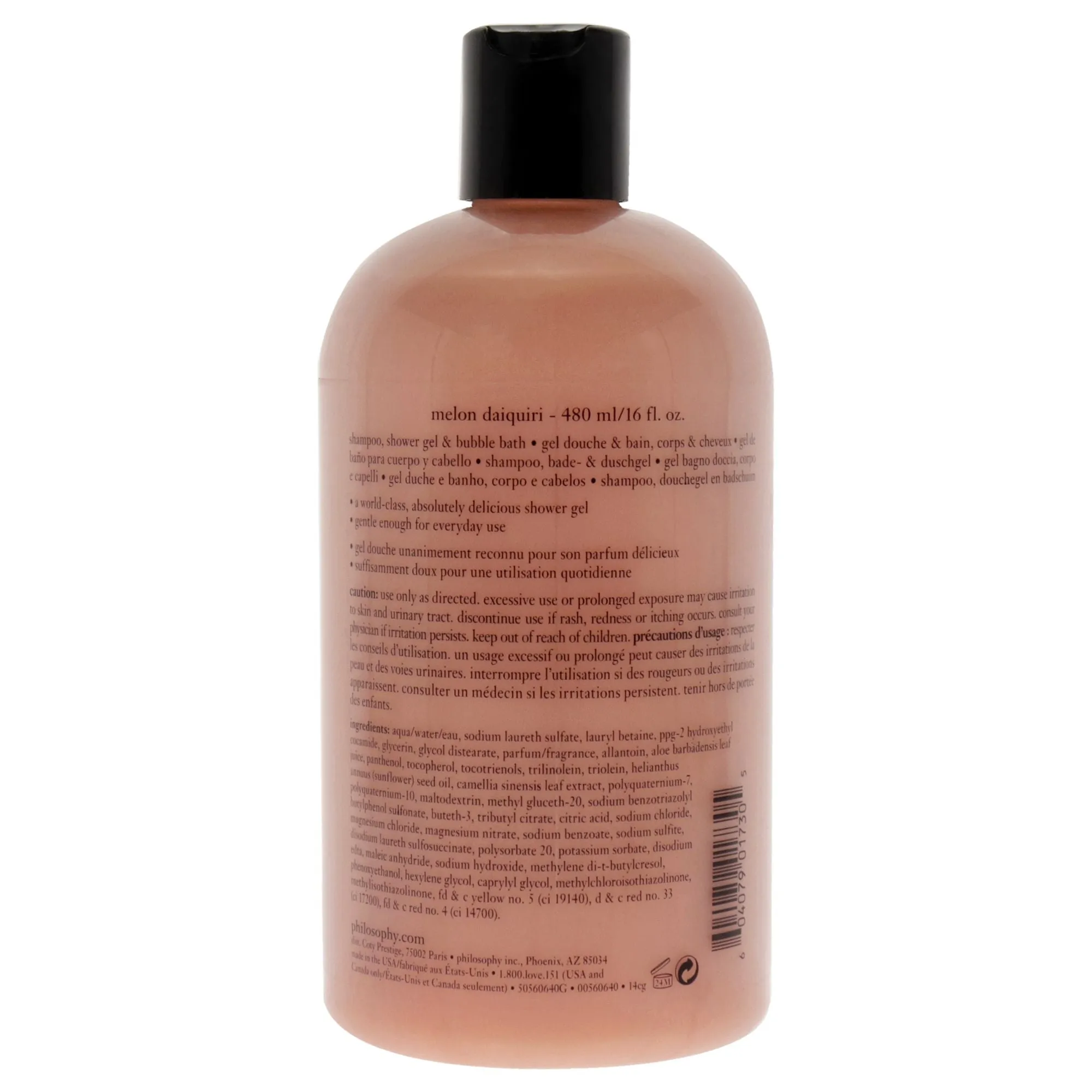 Melon Daiquiri Shampoo, Bath and Shower Gel by Philosophy for Unisex - 16 oz Shower Gel