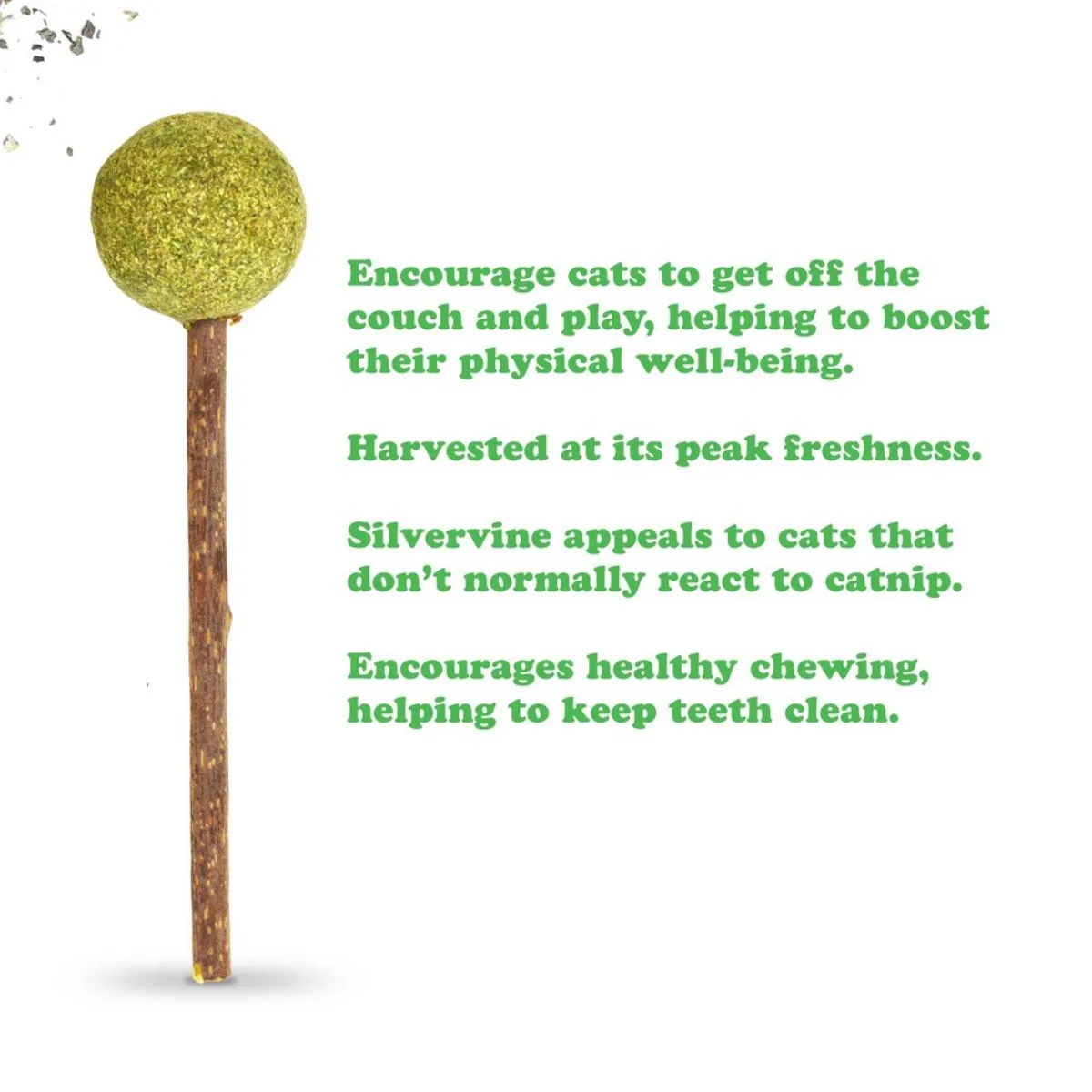 Meowijuana Lollies Silvervine Sticks With Catnip Cat Toy