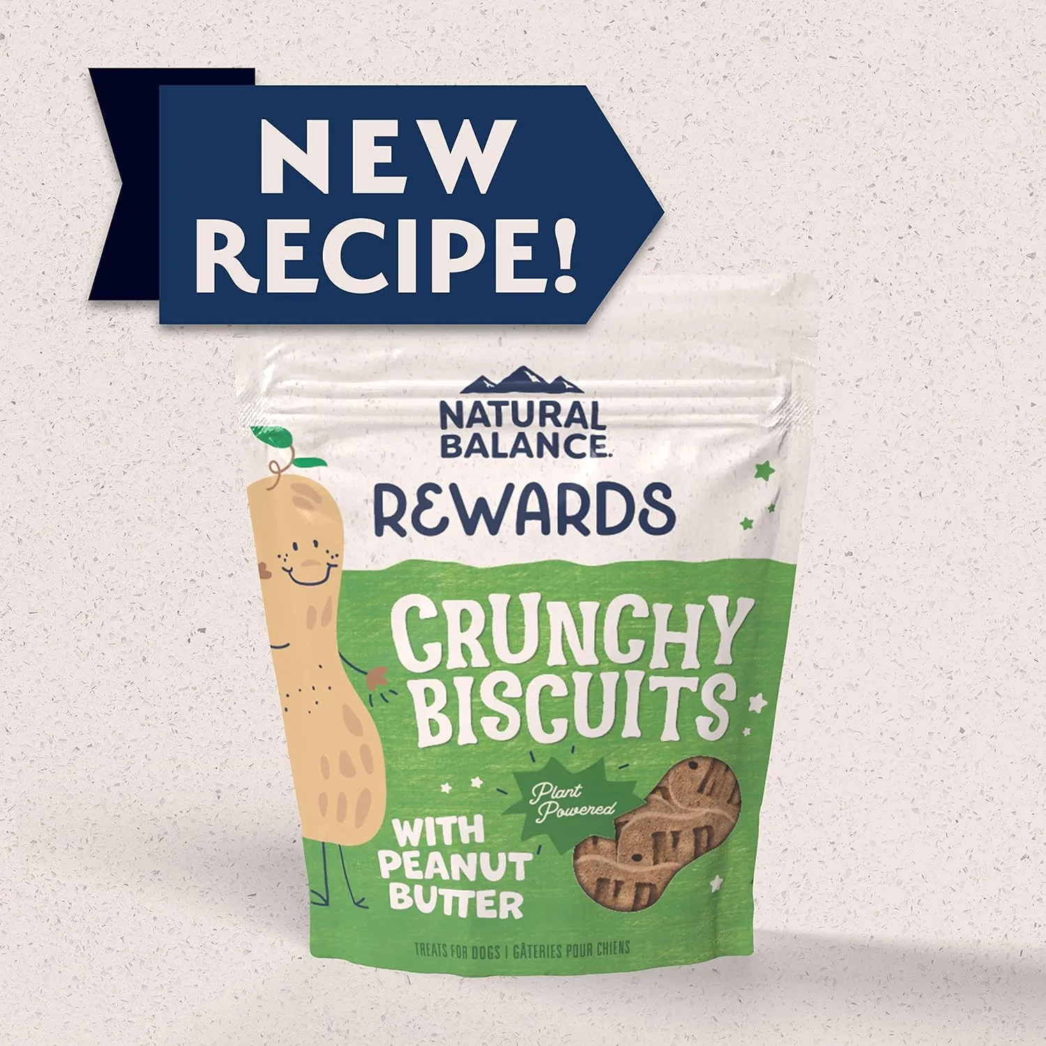 Natural Balance Rewards Crunchy Biscuits with Peanut Butter Dog Treats, 14-oz