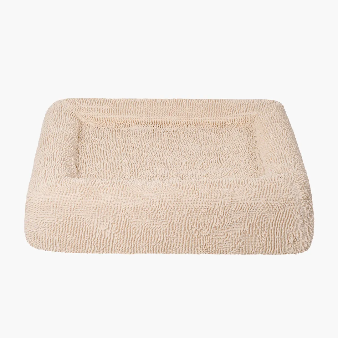 Orthopedic Memory Foam Dog Bed - Cream (Medium)