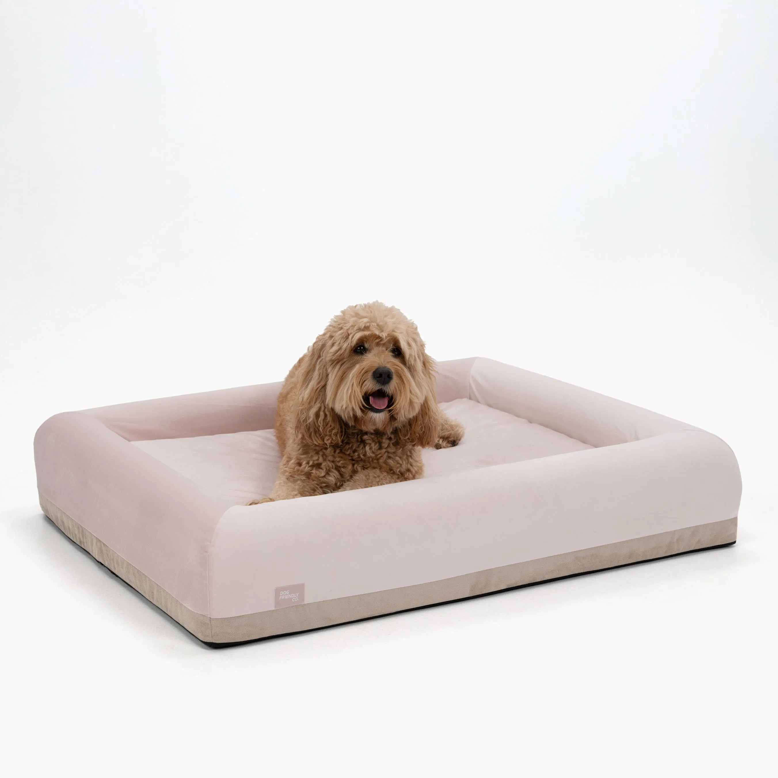 Orthopedic Memory Foam Dog Bed - Pink (Large)