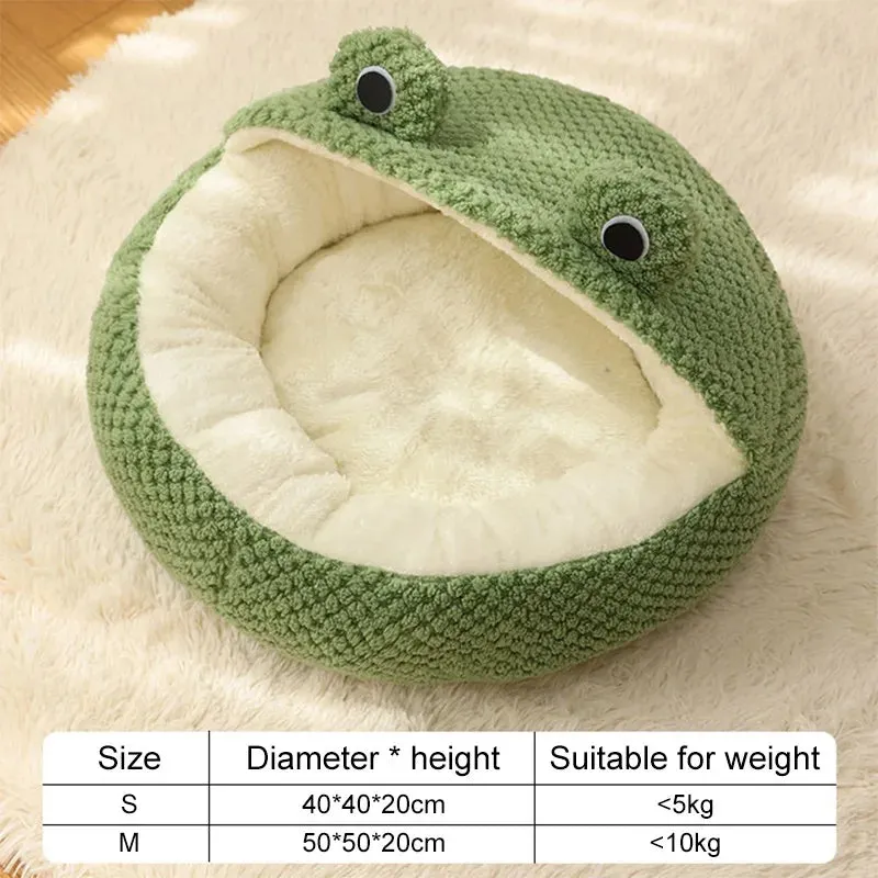 Pat and Pet Emporium | Pet Beds | Cartoon Frog Cat Dog House