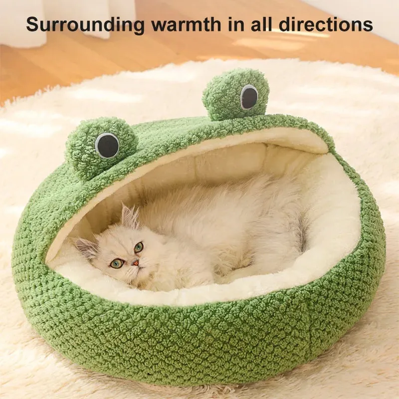 Pat and Pet Emporium | Pet Beds | Cartoon Frog Cat Dog House