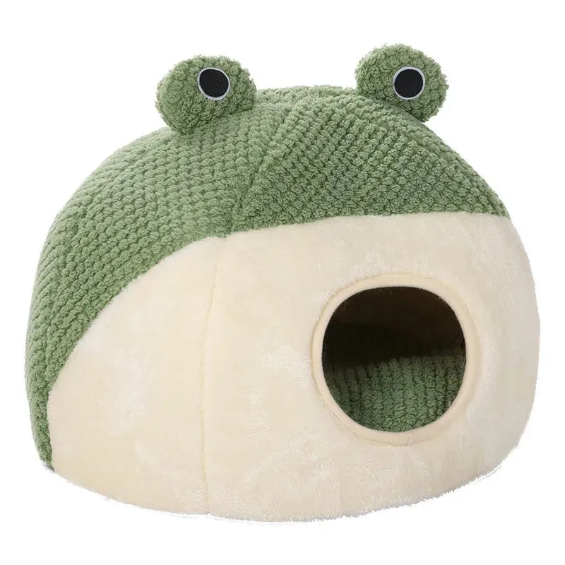 Pat and Pet Emporium | Pet Beds | Cartoon Frog Cat Dog House