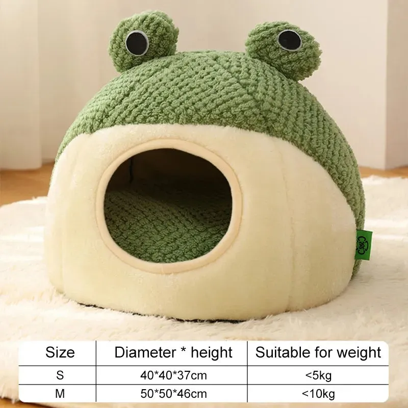 Pat and Pet Emporium | Pet Beds | Cartoon Frog Cat Dog House