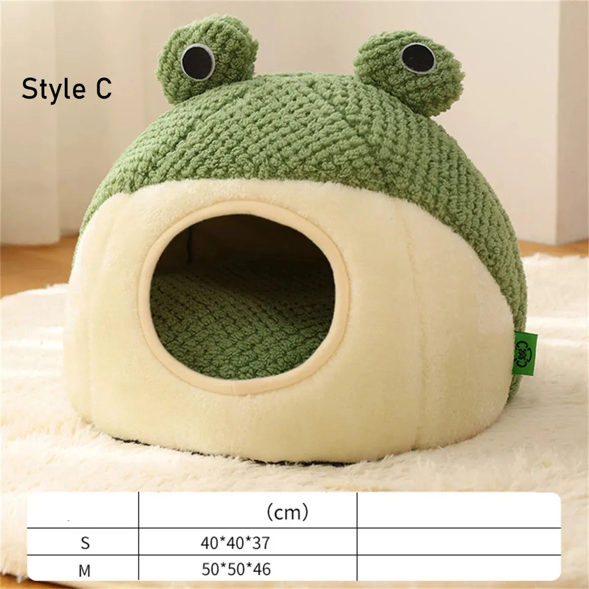Pat and Pet Emporium | Pet Beds | Cartoon Frog Cat Dog House