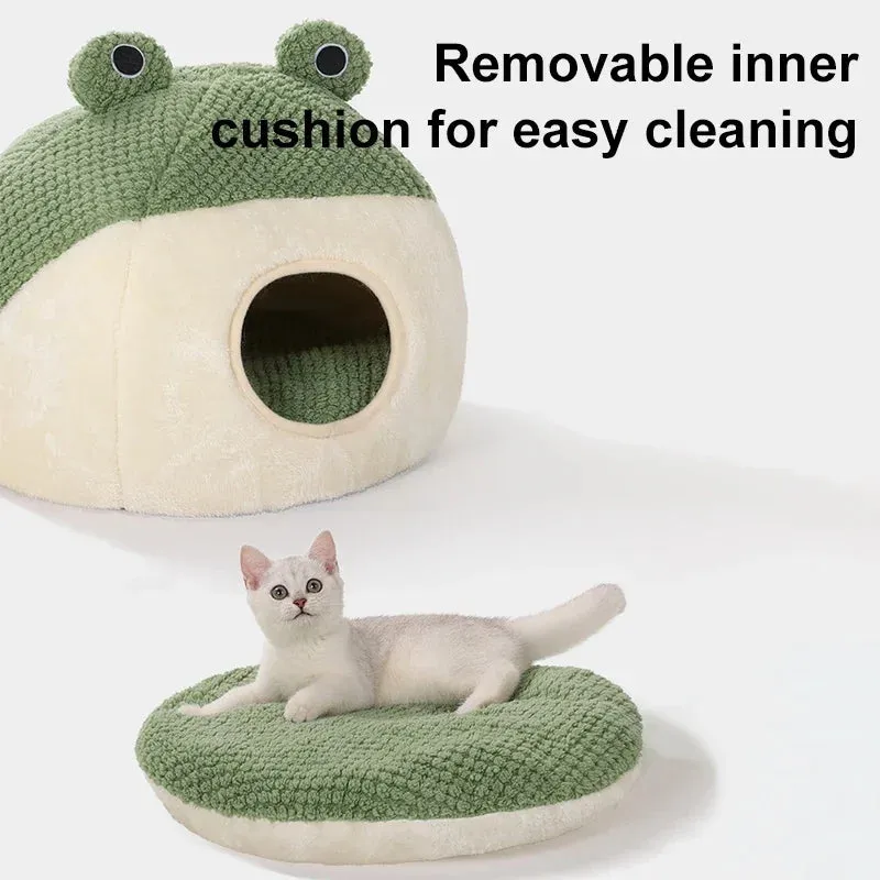 Pat and Pet Emporium | Pet Beds | Cartoon Frog Cat Dog House