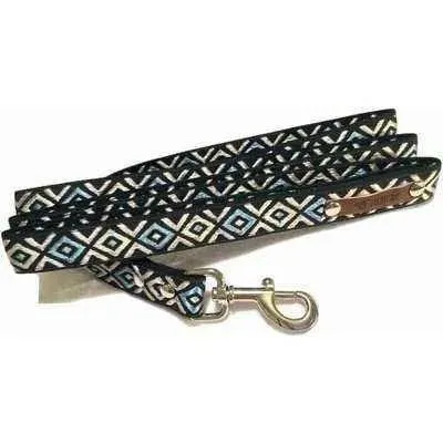 Personalised Cotton Dog Collar: Sapphire Elegance