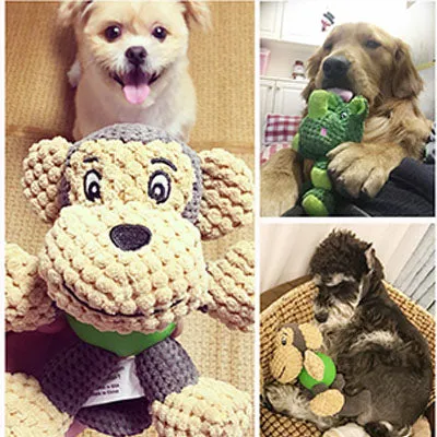 Pet Dog Toy Tough Dog Squeaky Toy Cute Dog Teething Toy for Medium Small Dogs