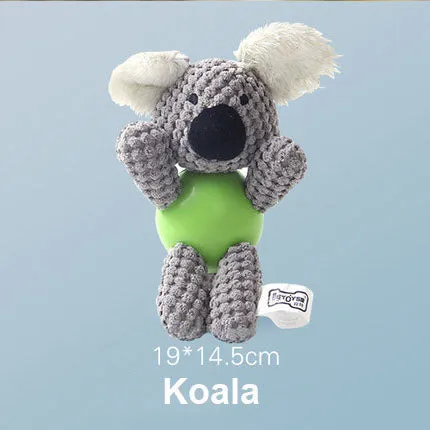 Pet Dog Toy Tough Dog Squeaky Toy Cute Dog Teething Toy for Medium Small Dogs