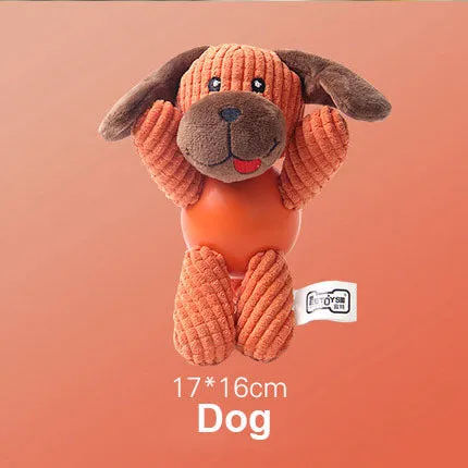 Pet Dog Toy Tough Dog Squeaky Toy Cute Dog Teething Toy for Medium Small Dogs
