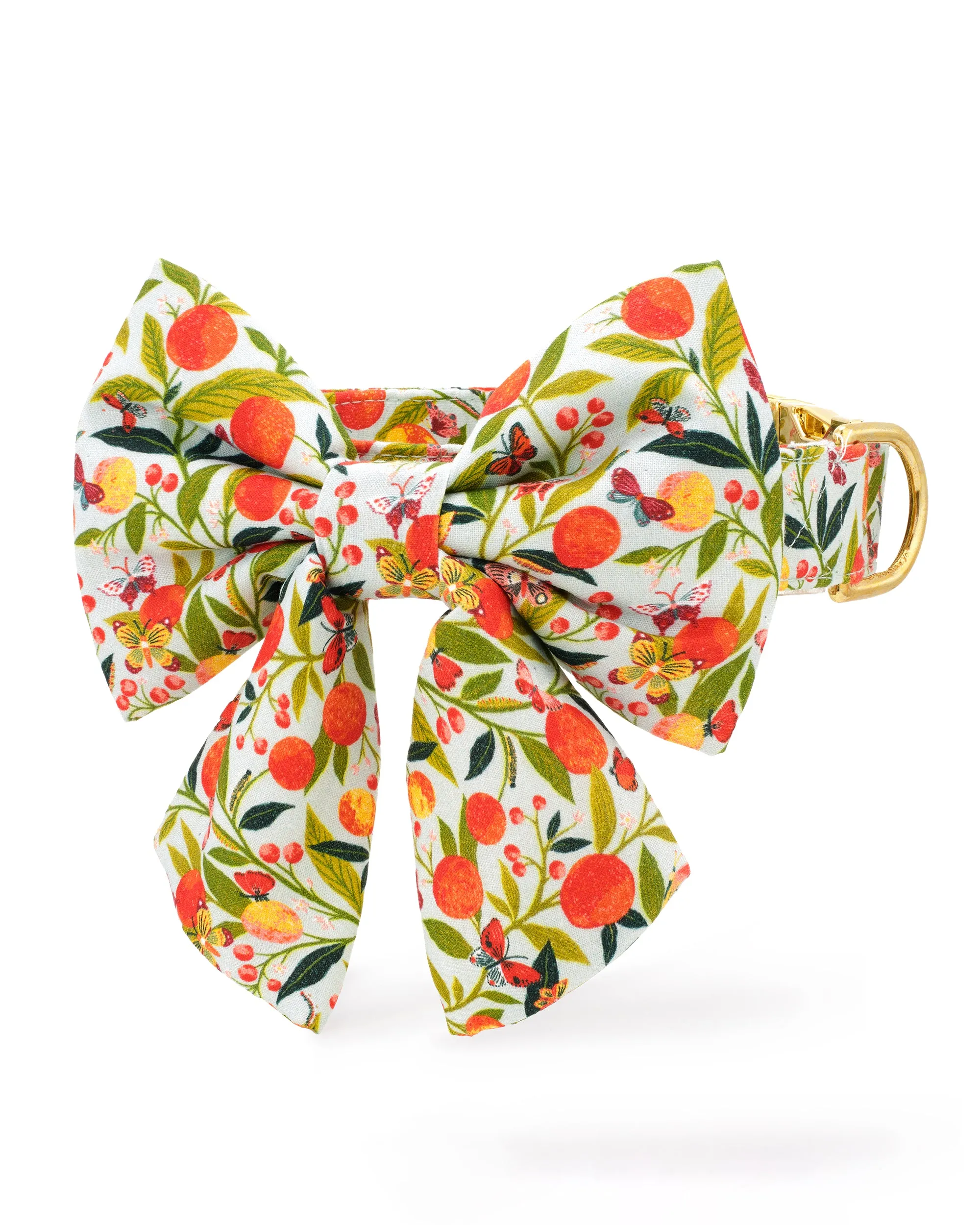 PF x The Foggy Dog Butterfly Grove - Lady Dog Bow - Soft Blue