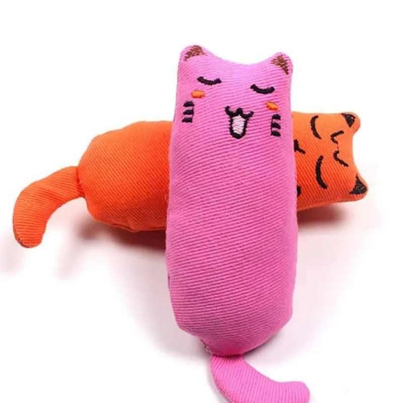 Teeth Grinding Cat Plush Toy