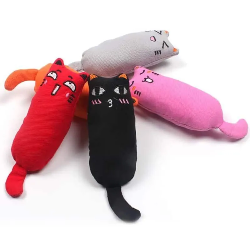 Teeth Grinding Cat Plush Toy
