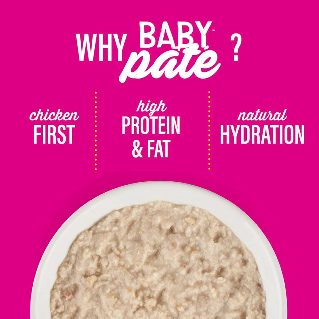 Tiki Cat Baby Chicken & Chicken Liver Pate Grain-Free Wet Food for Kittens (2.4 oz x 12 cans)