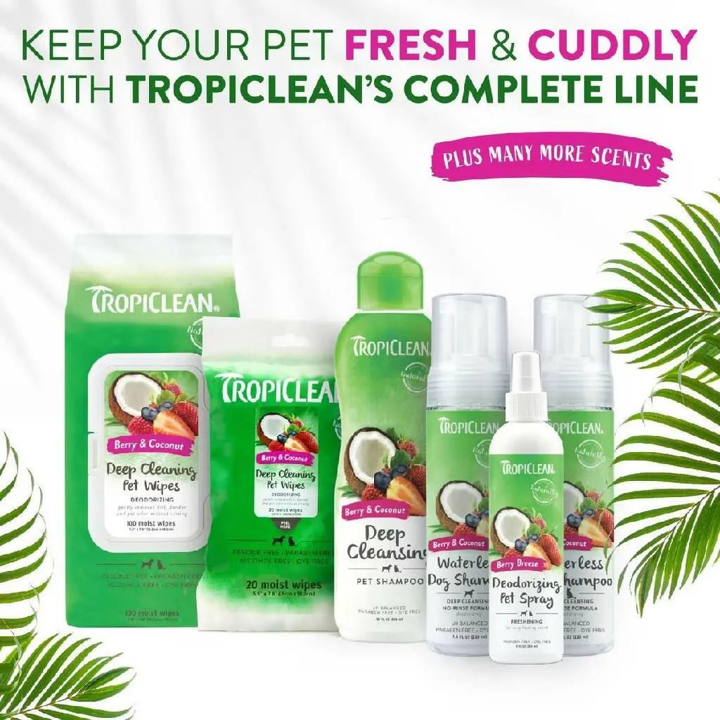 Tropiclean Coconut & Berry Deep Cleansing Shampoo For Pets