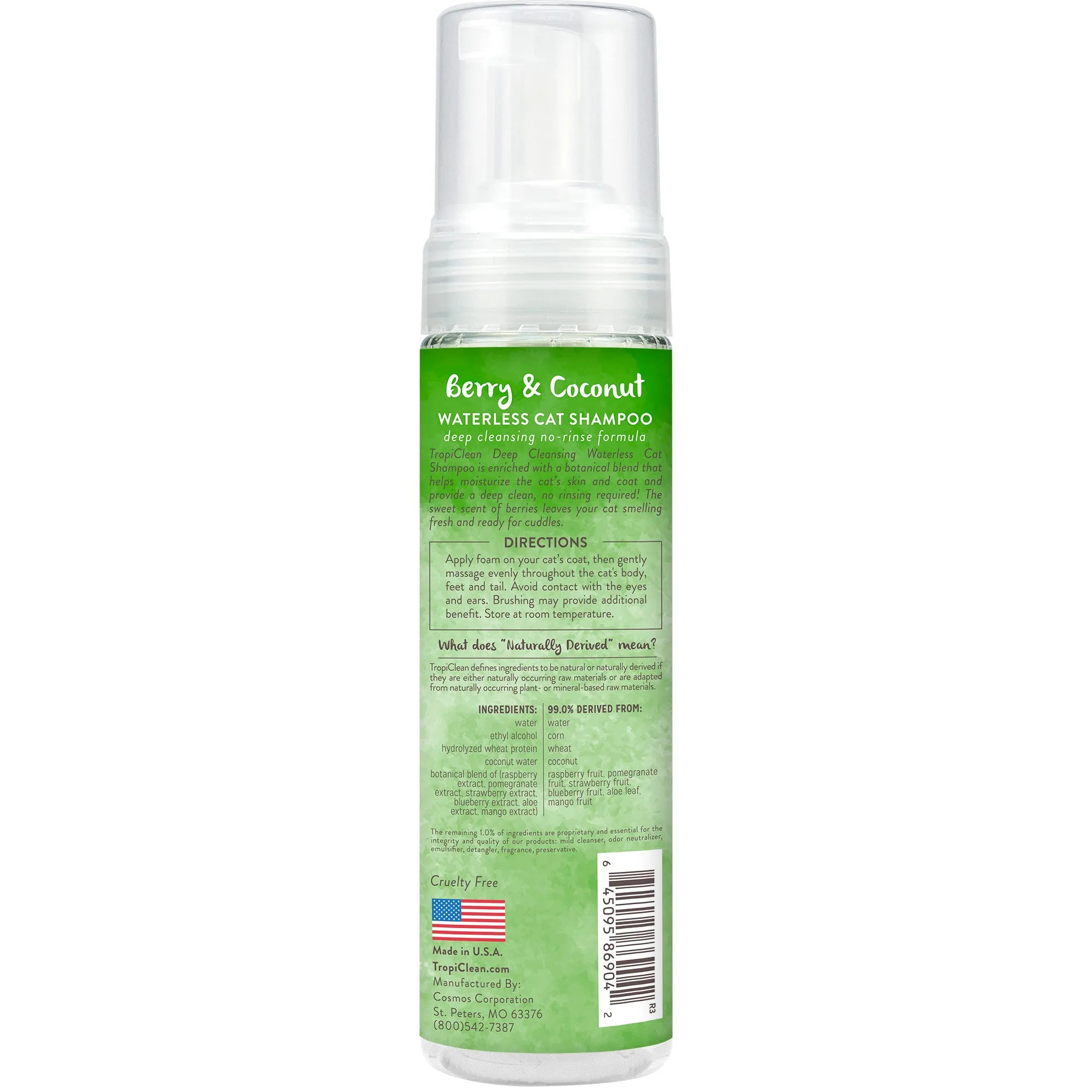 Tropiclean Waterless Cat Shampoo