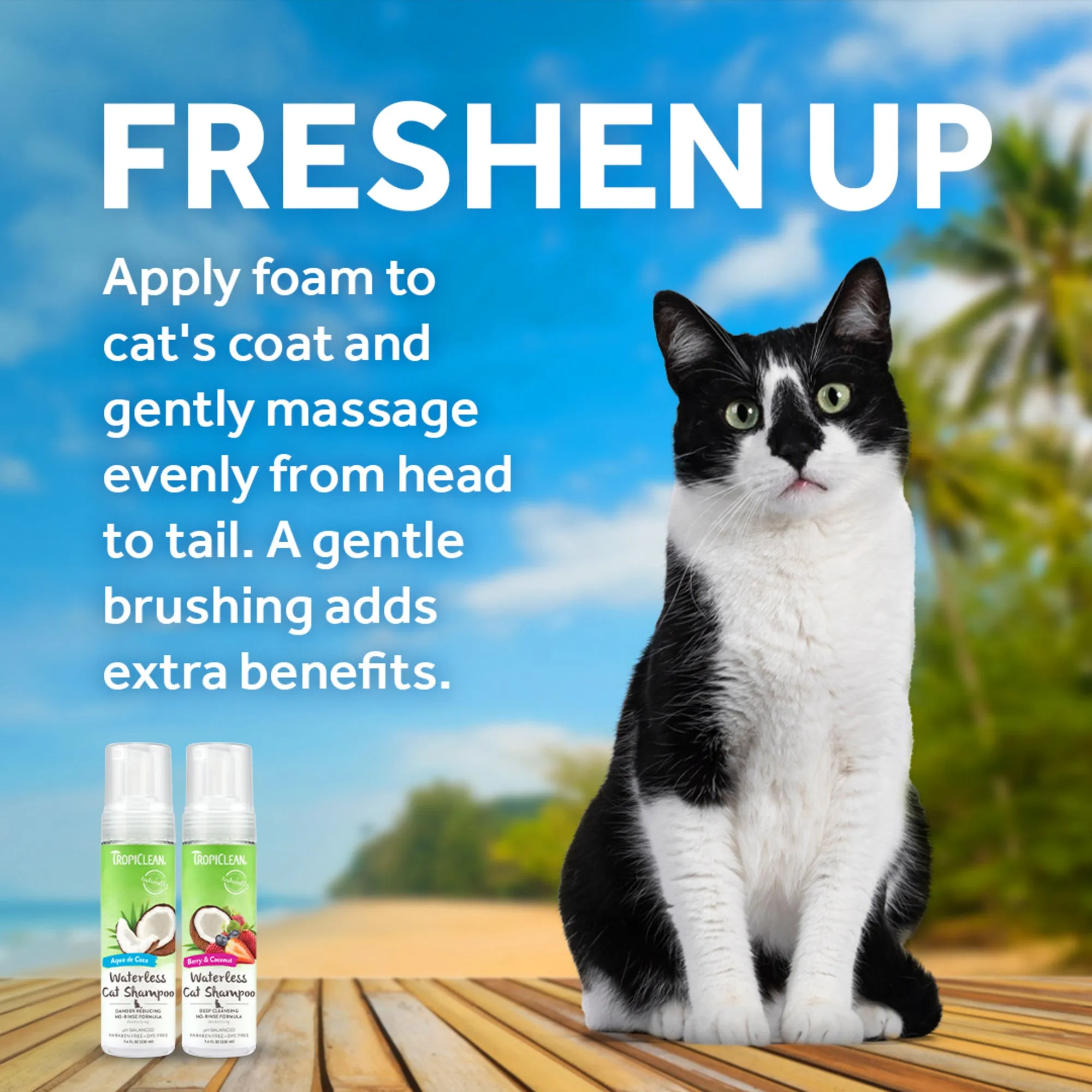 Tropiclean Waterless Cat Shampoo